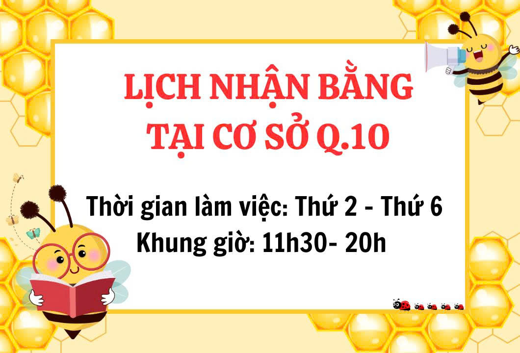 LỊCH LÀM VIỆC Q 10